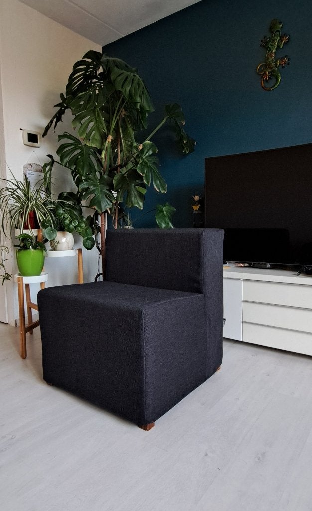 Comfortabele, strakke, Linteloo desiogn fauteuil/ Henk Vos, Minder dan 75 cm, Ophalen of Verzenden, Zo goed als nieuw, Stof