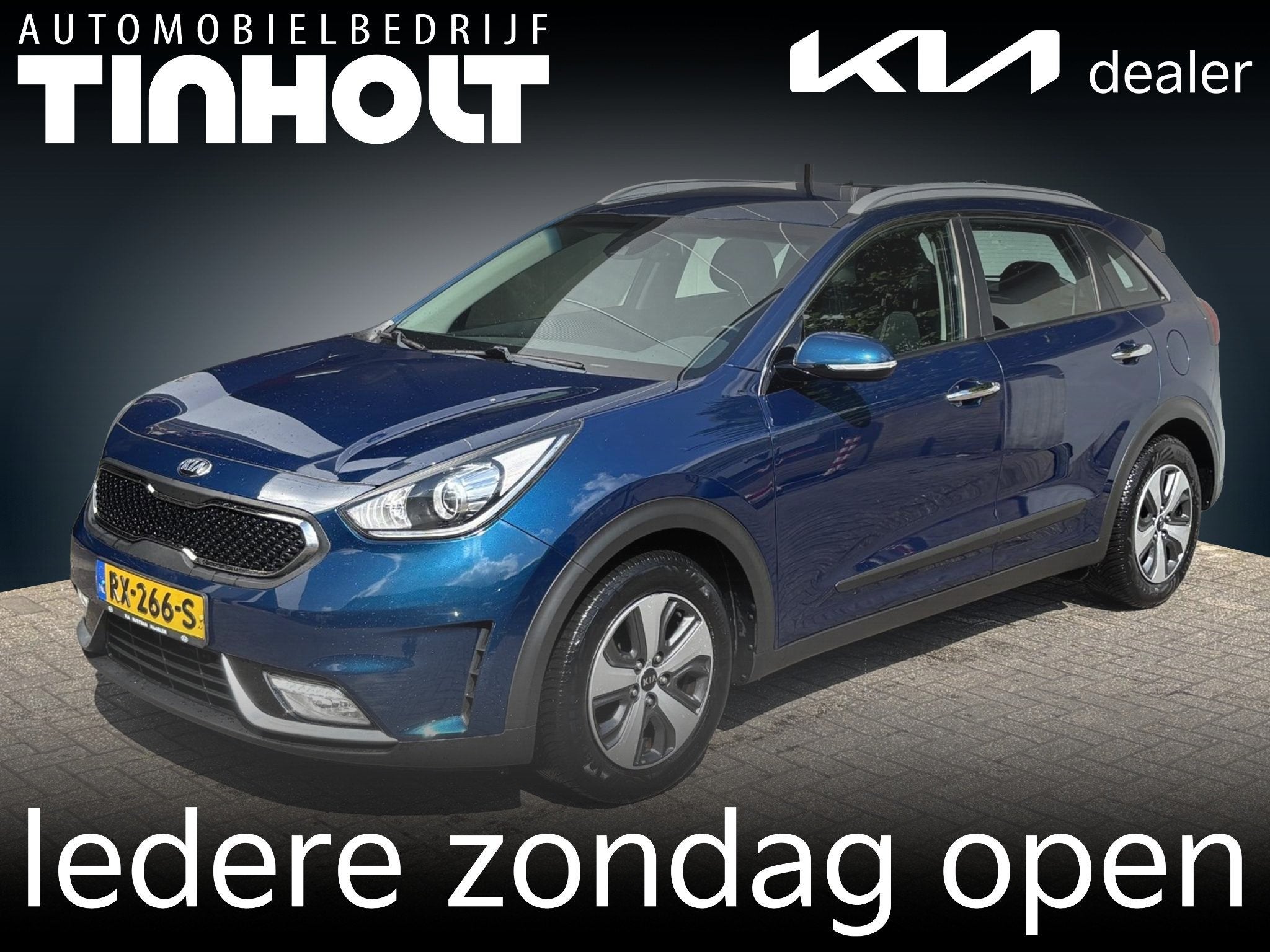 Kia Niro 1.6 GDi Hybrid DynamicLine, Auto's, 12 maanden, Gebruikt, Euro 6, Blauw