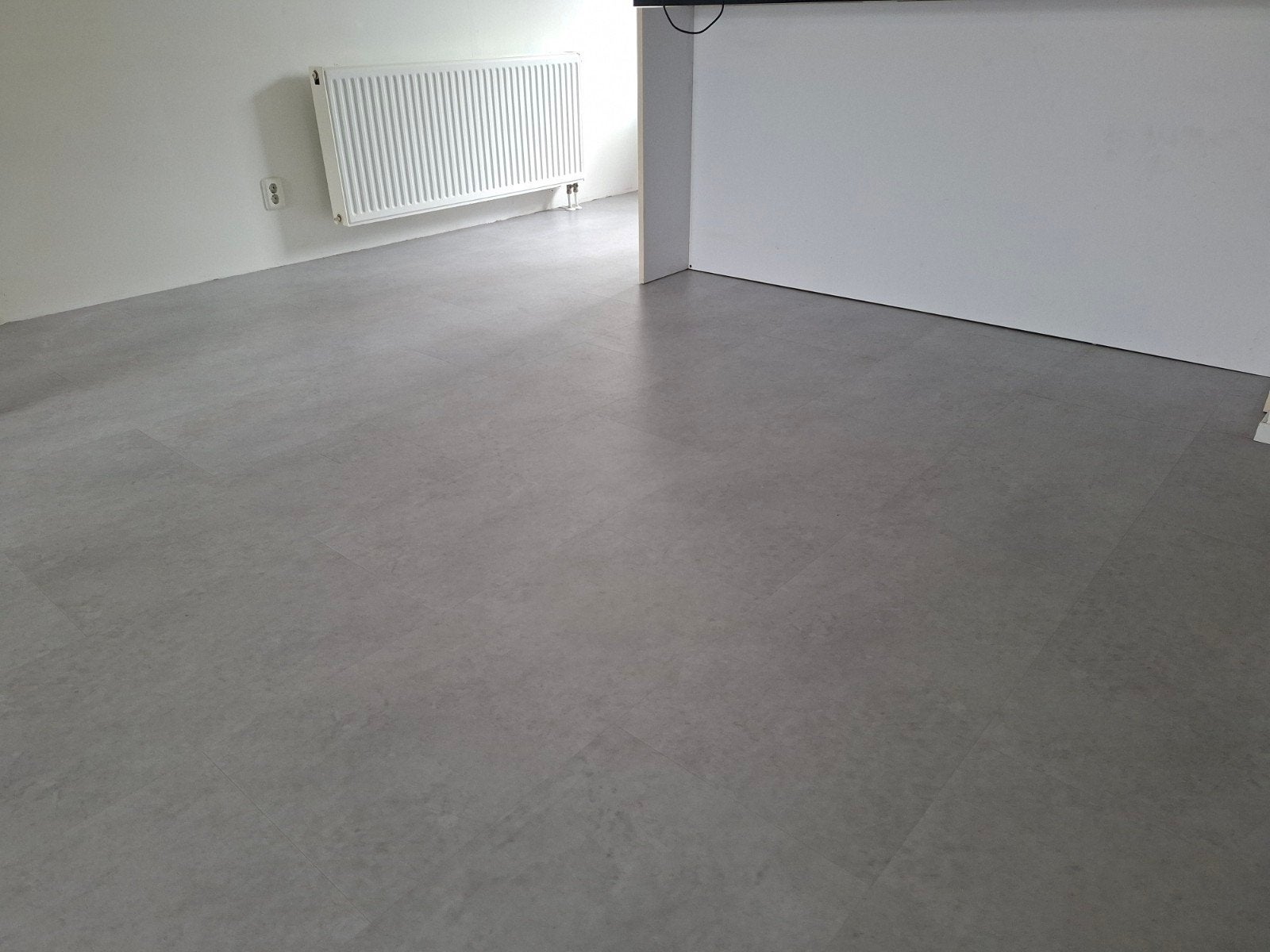 CanDo Click PVC Tegel XL Beton Grijs (7.5 mm) – ca. 27,5 m², Ophalen, Zo goed als nieuw