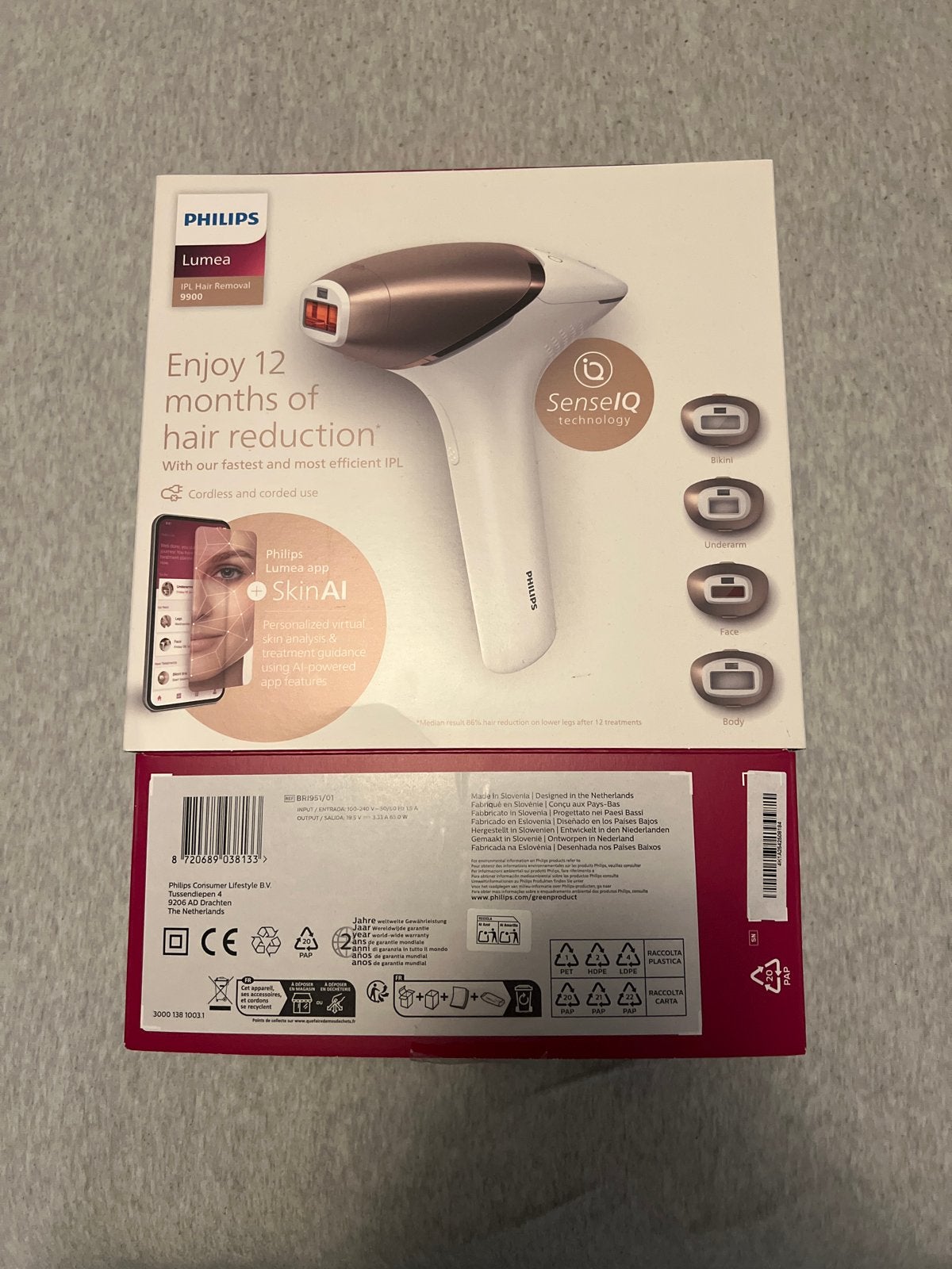 Philips Lumea IPL 9900 Series Ontharing thuis, Ophalen, Zo goed als nieuw, Scheren en Epileren