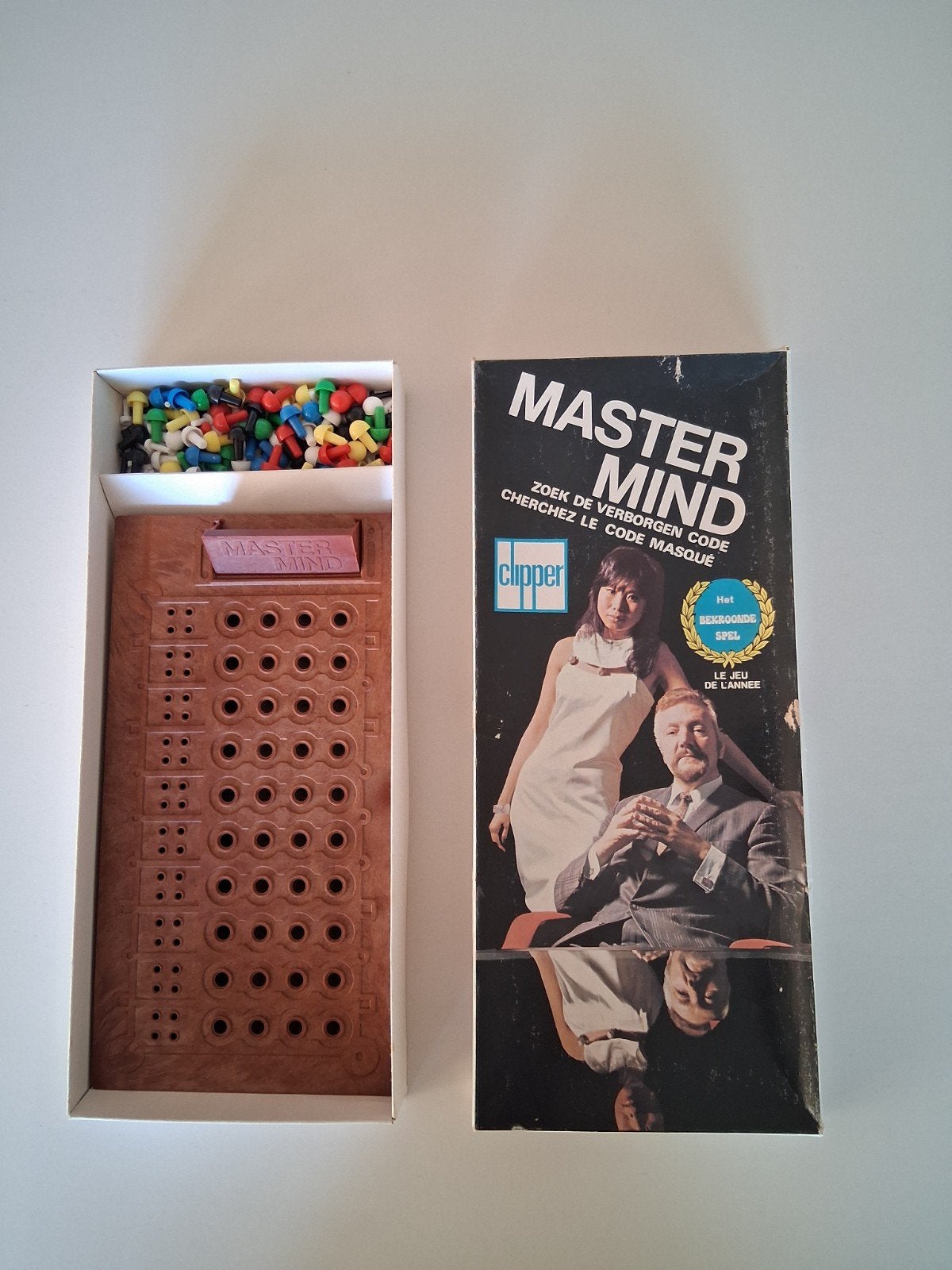 Mastermind - Zoek de verborgen code (Clipper), Een of twee spelers, Ophalen, Gebruikt, Clipper