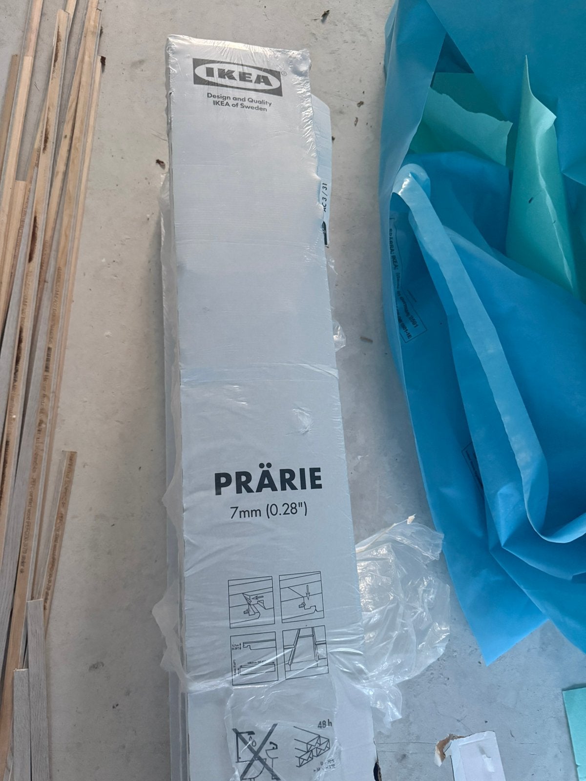 IKEA PRÄRIE laminaat (7 mm dik) ca. 40m2, Ophalen, 50 tot 150 cm, Zo goed als nieuw, 10 m² of meer