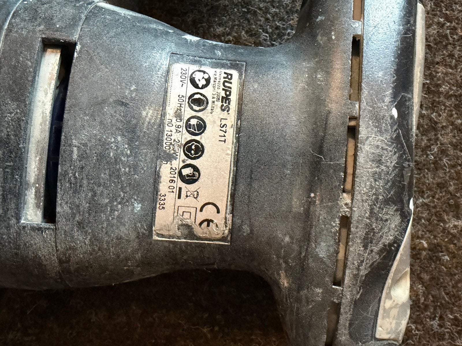 Rupes LS71T Vlakschuurmachine - Gebruikt, Ophalen of Verzenden, Gebruikt, Minder dan 600 watt, Vlakschuurmachine