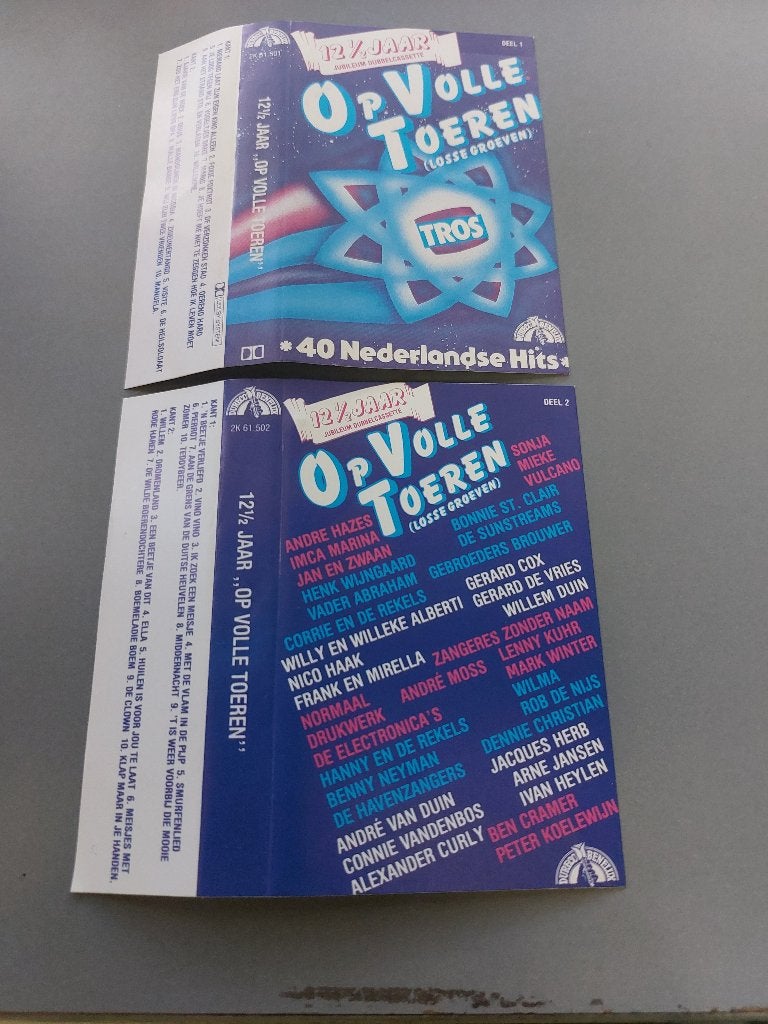 12 1/2 JAAR OP VOLLE TOEREN DEEL 1 + 2 (2 MC'S), Cd's en Dvd's, 2 t/m 25 bandjes, Ophalen of Verzenden, Zo goed als nieuw, Origineel