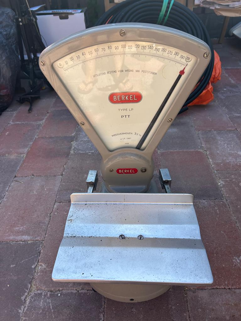 Vintage Berkel PTT postweegschaal - Type LP 1965, Ophalen of Verzenden, Gebruikt
