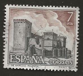 Spanje 51, kasteel, Verzenden, Gestempeld