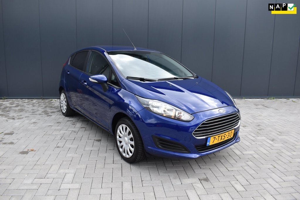Ford Fiesta 1.0 Style 115DKM! AIRCO 5 DEURS, Stof, 525 kg, Blauw, 23 km/l