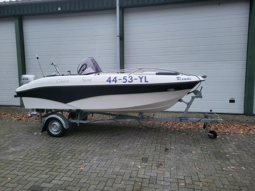 Corsiva sport 475 met honda 40pk buitenboordmoter en trailer, Gebruikt, Minder dan 3 meter, Ophalen of Verzenden, Minder dan 70 pk