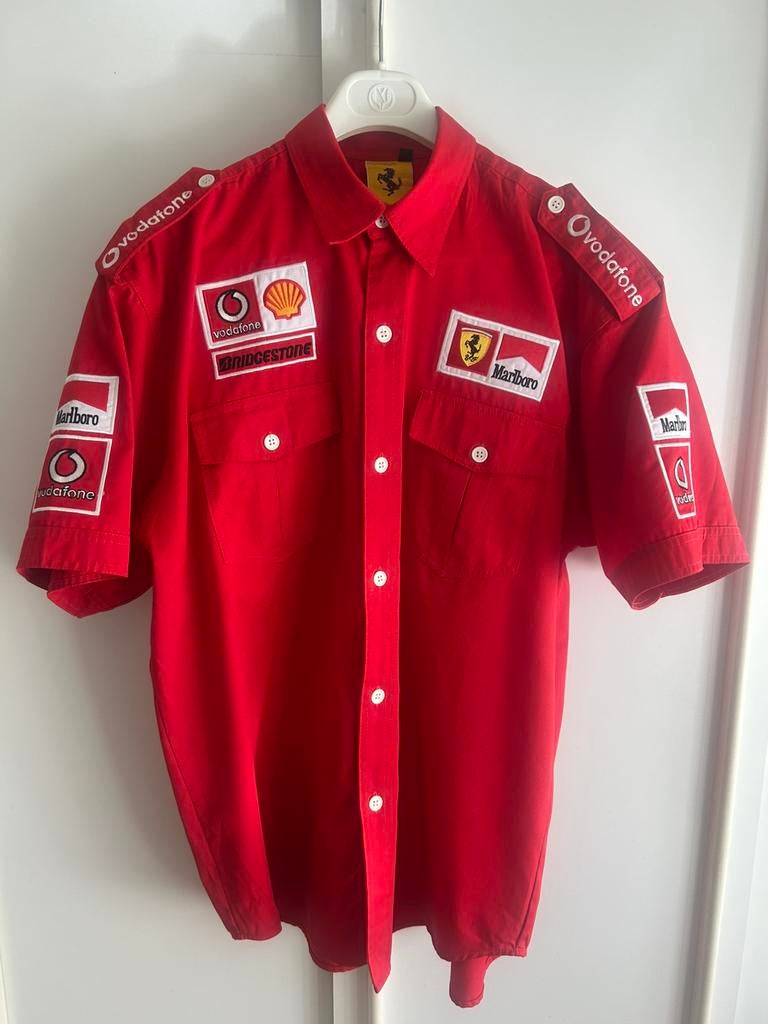 Vintage Ferrari shirt F1 Formule1 1996 pitcrew Marlboro, Verzamelen, Ophalen of Verzenden, Zo goed als nieuw, Formule 1