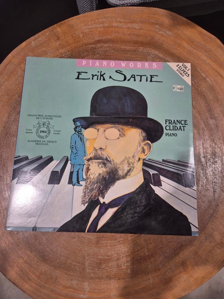 Erik satie piano works volume 1  2 lp 1984, Ophalen of Verzenden, Zo goed als nieuw