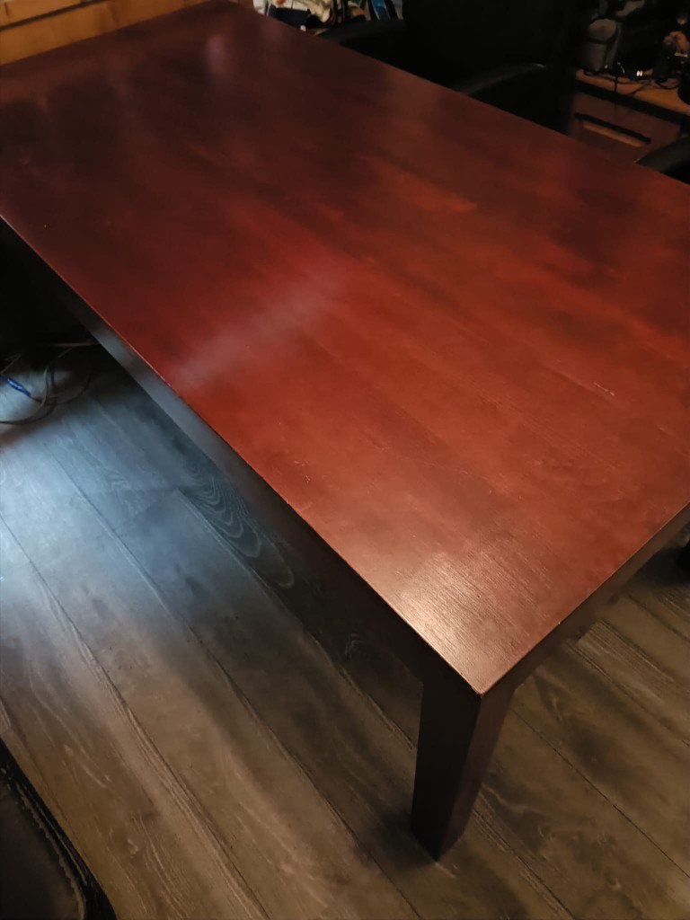 eettafel, Huis en Inrichting, Tafels | Eettafels, Ophalen, 50 tot 100 cm, Zo goed als nieuw, 150 tot 200 cm