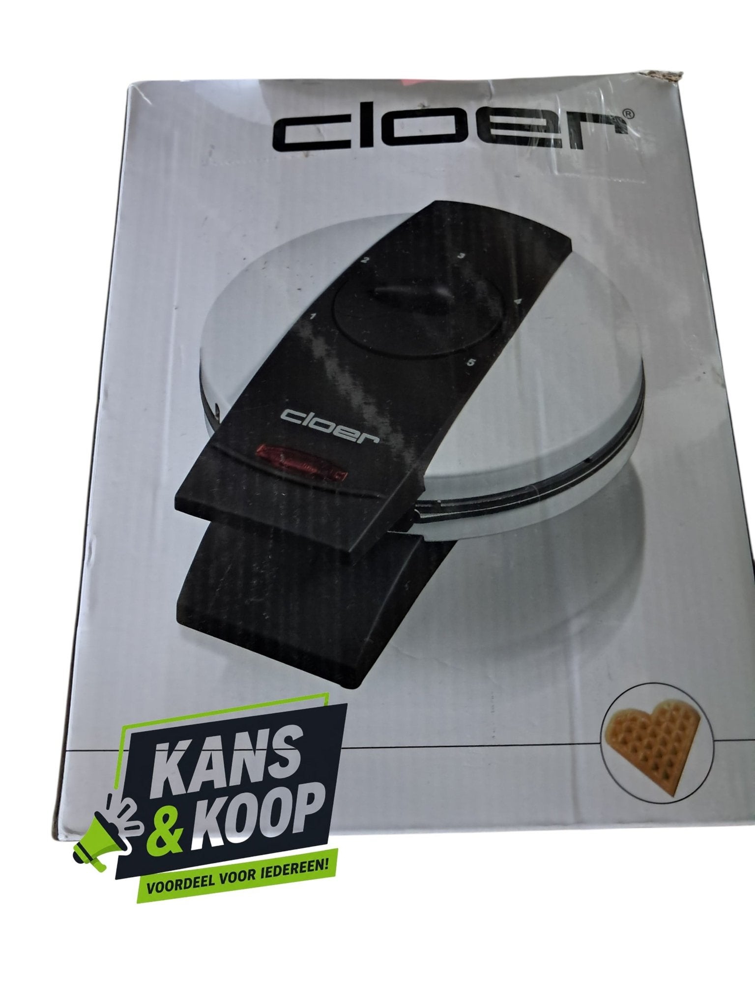 Cloer 1621 Wafelijzer Hartenwafels, Ophalen of Verzenden, Nieuw