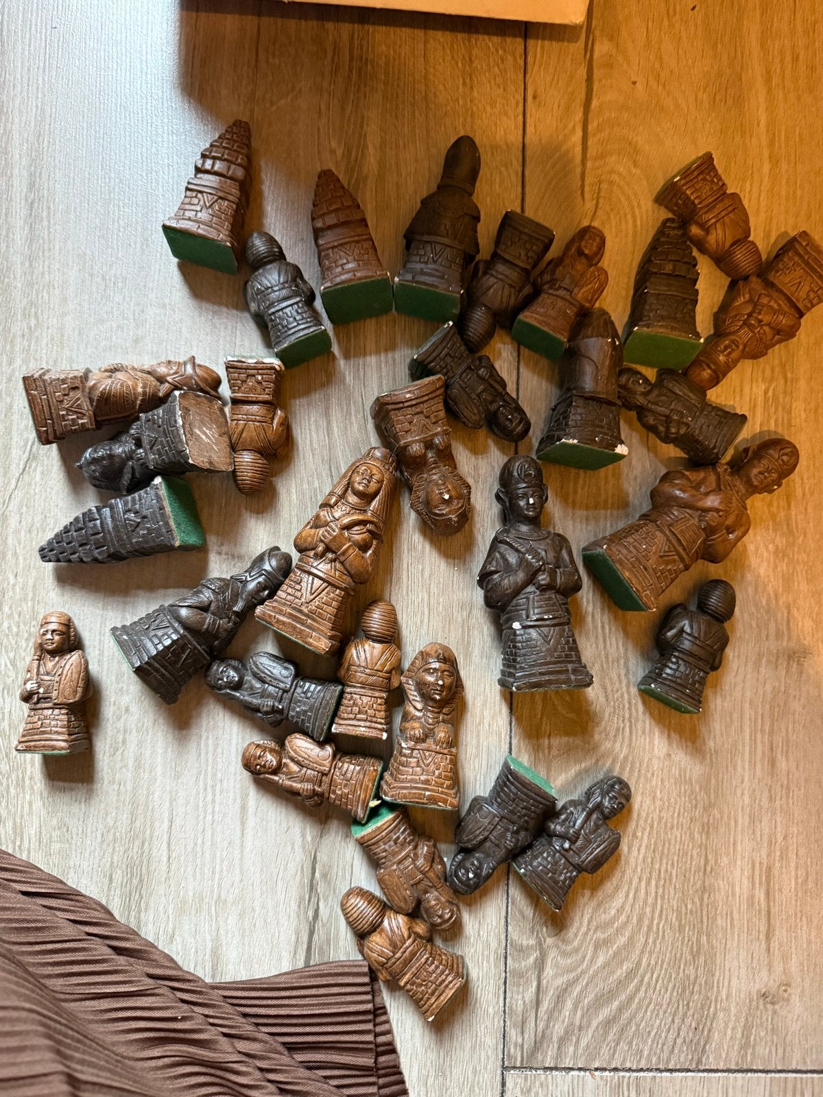 Egyptische schaakstukken - berkeley chess design, Ophalen of Verzenden, Gebruikt