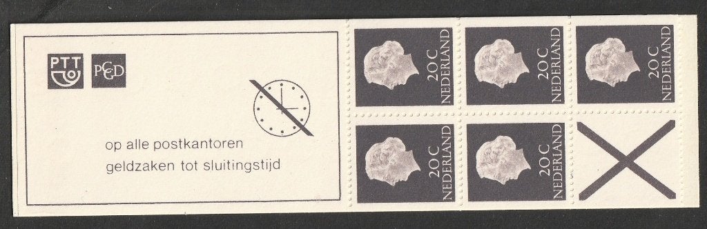 Postzegelboekje PB6e S smal poot - kaft gespikkeld, Ophalen of Verzenden, Postfris