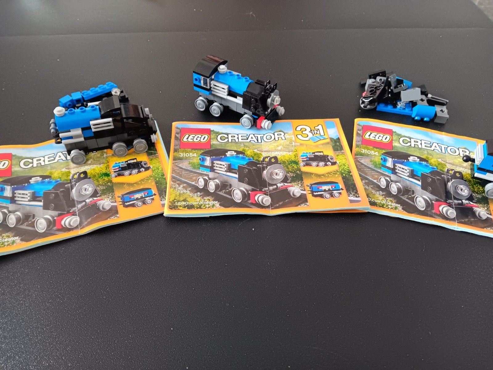 LEGO Creator 31054 in drievoud Blauwe locomotief 3-in-1 set, Lego, Compleet, Ophalen of Verzenden, Zo goed als nieuw
