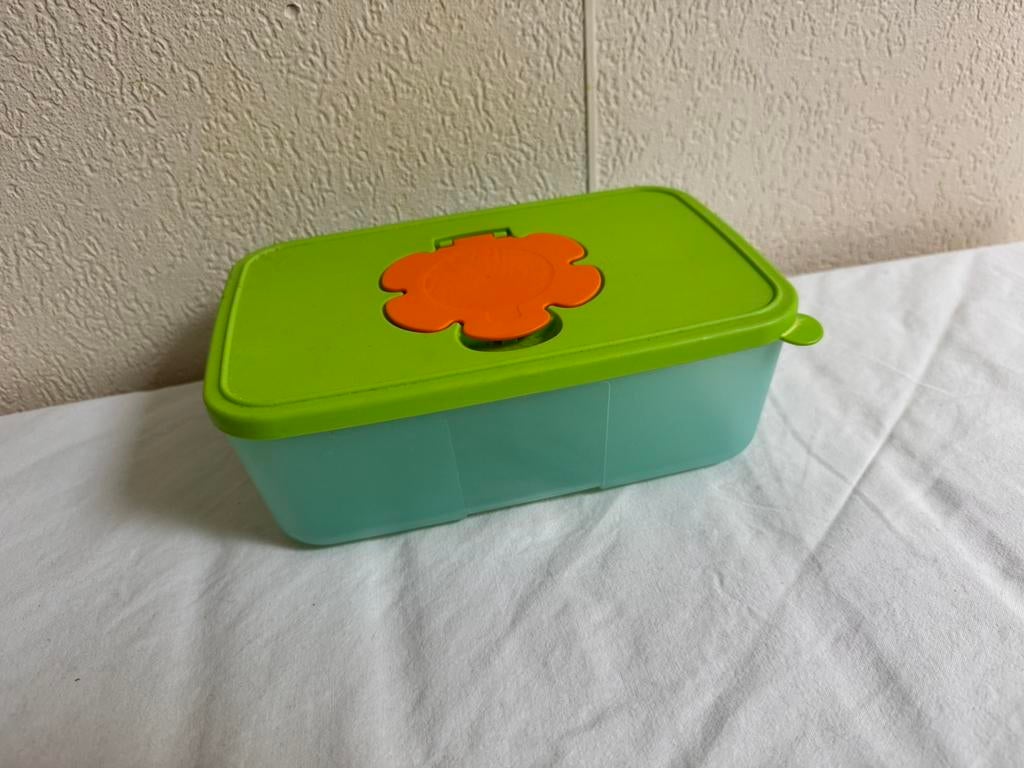 Tupperware tissuedoos, Kinderen en Baby's, Badjes en Verzorging, Ophalen of Verzenden, Zo goed als nieuw, Overige typen, Overige merken