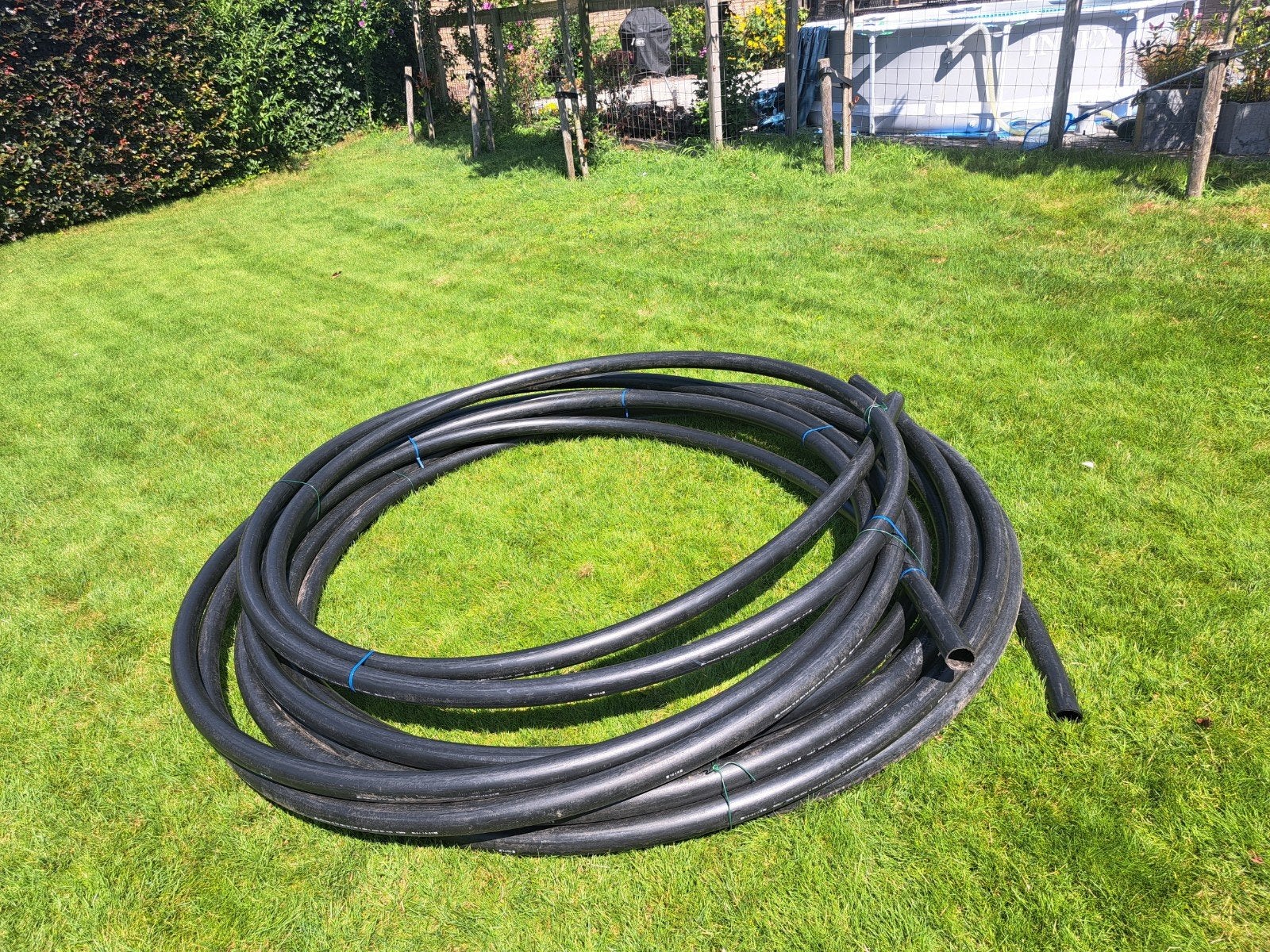 100 m. tyleenslang 63 mmm 3 koppelstukken, Ophalen, Overige materialen, 6 meter of meer, Overige typen