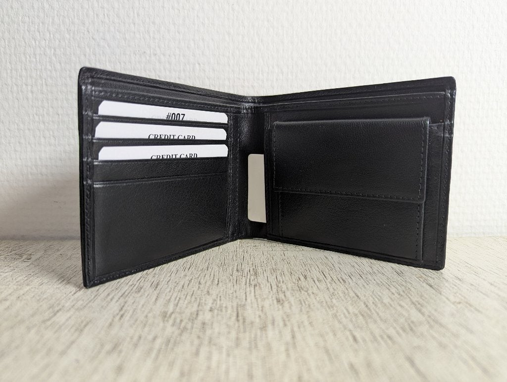 Nieuwe zwarte herenportemonnee (ruilen), Overige merken, Zwart, Nieuw, Ophalen of Verzenden