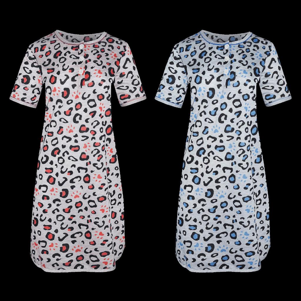 Fine Woman Dames Nachthemd tijgerprint 6508, Blauw, Ophalen of Verzenden, Nachtkleding, Holland Underwear