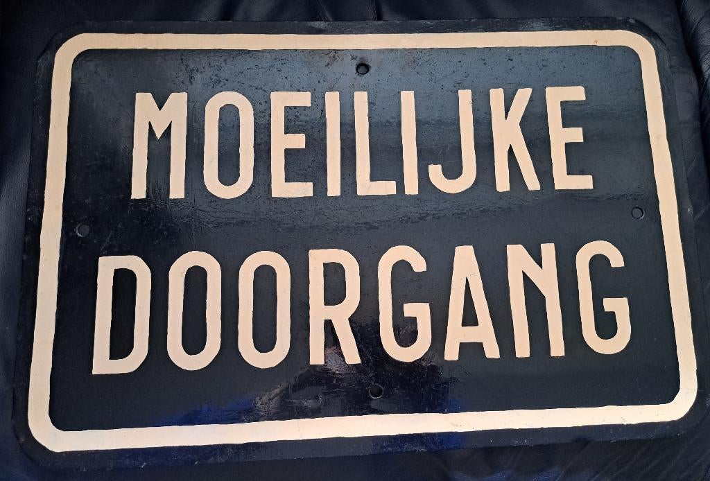 Signalisatiebord - verkeersbord ca. 1960 België goede staat, Ophalen