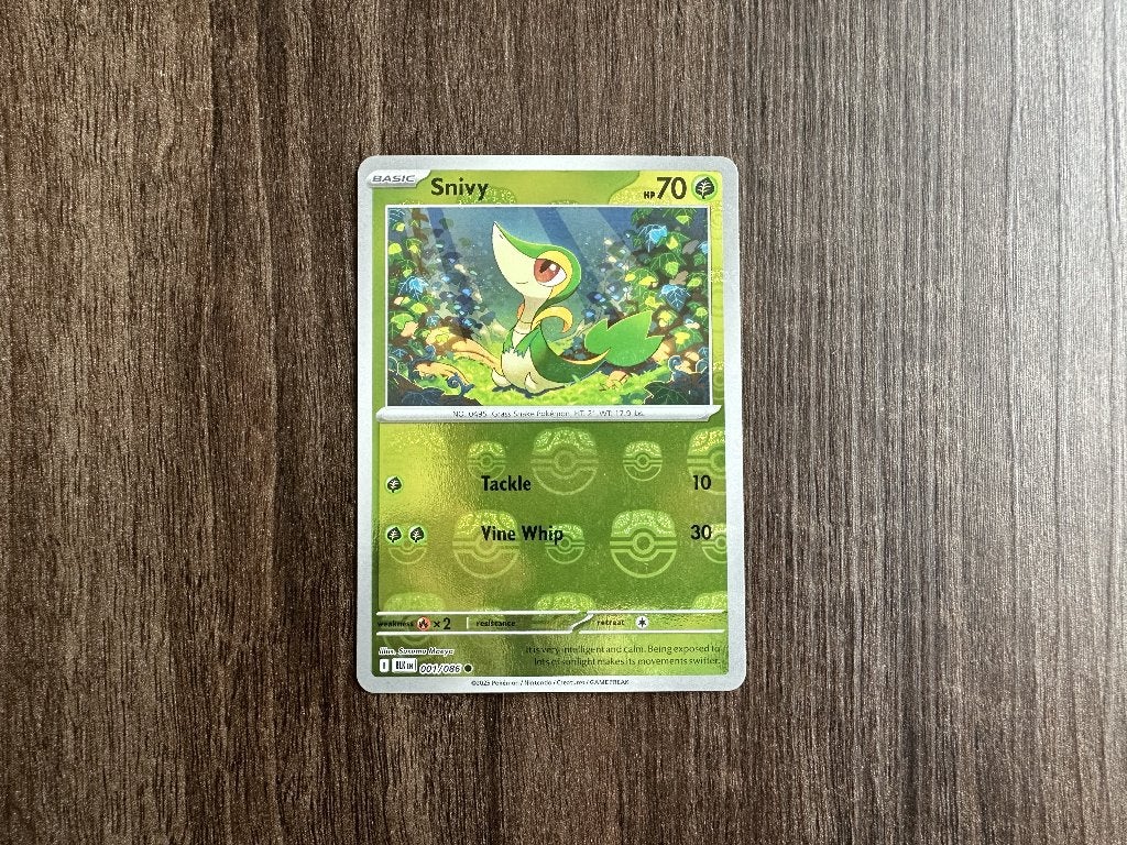 Snivy Masterball - BLK 001, Ophalen of Verzenden, Nieuw, Losse kaart, Foil