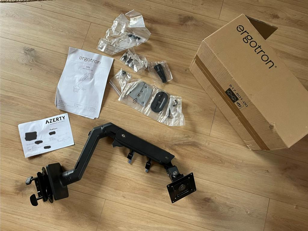 Ergotron HX Monitor Arm Zwart (ZGAN) incl heavy duty pivot!, Diversen, Bureau-accessoires, Ophalen of Verzenden