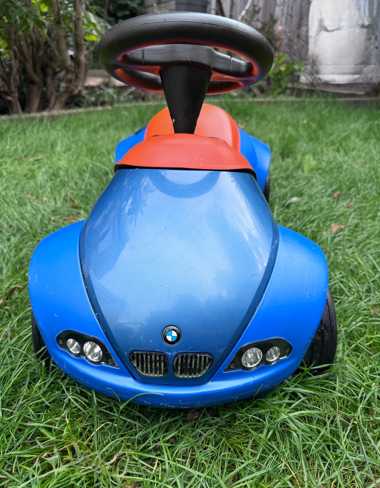 Originele BMW Baby Racer II Loopauto – Blauw / Oranje, Ophalen of Verzenden, Zo goed als nieuw