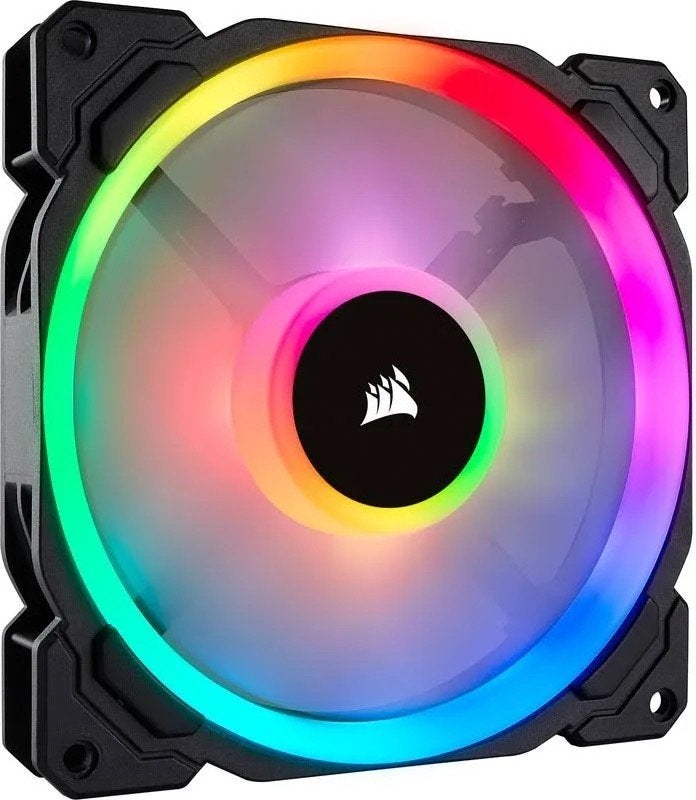 Corsair LL Fan set 3x120mm / 2x 140mm + Commander XT CORE, Ophalen of Verzenden, Gebruikt, Luchtkoeling