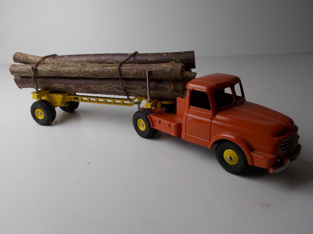 1955 Dinky SuperToys 36A  WILLEME + REAL WOOD LOAD I.z.g.st!