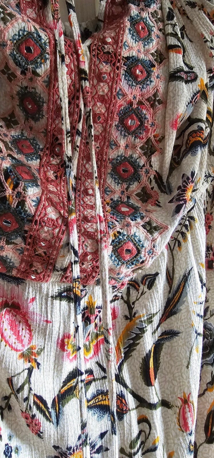 MS jurk, festival ibiza stijl jurk, maat 46, Blauw, Maat 46/48 (XL) of groter, Ophalen of Verzenden, Zo goed als nieuw