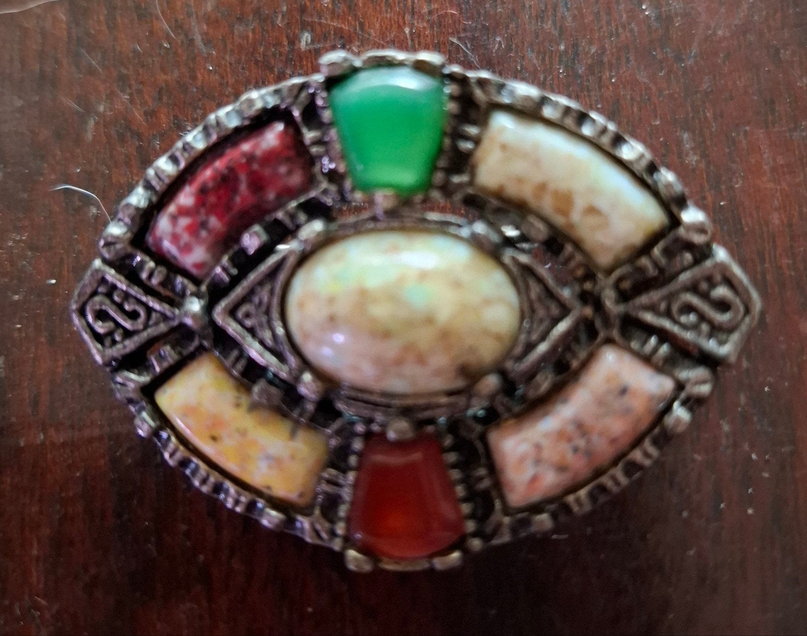 Vintage Broche in Keltische stijl uit jaren 60 / 70., Overige materialen, 4 tot 7 cm, Gebruikt, Overige kleuren