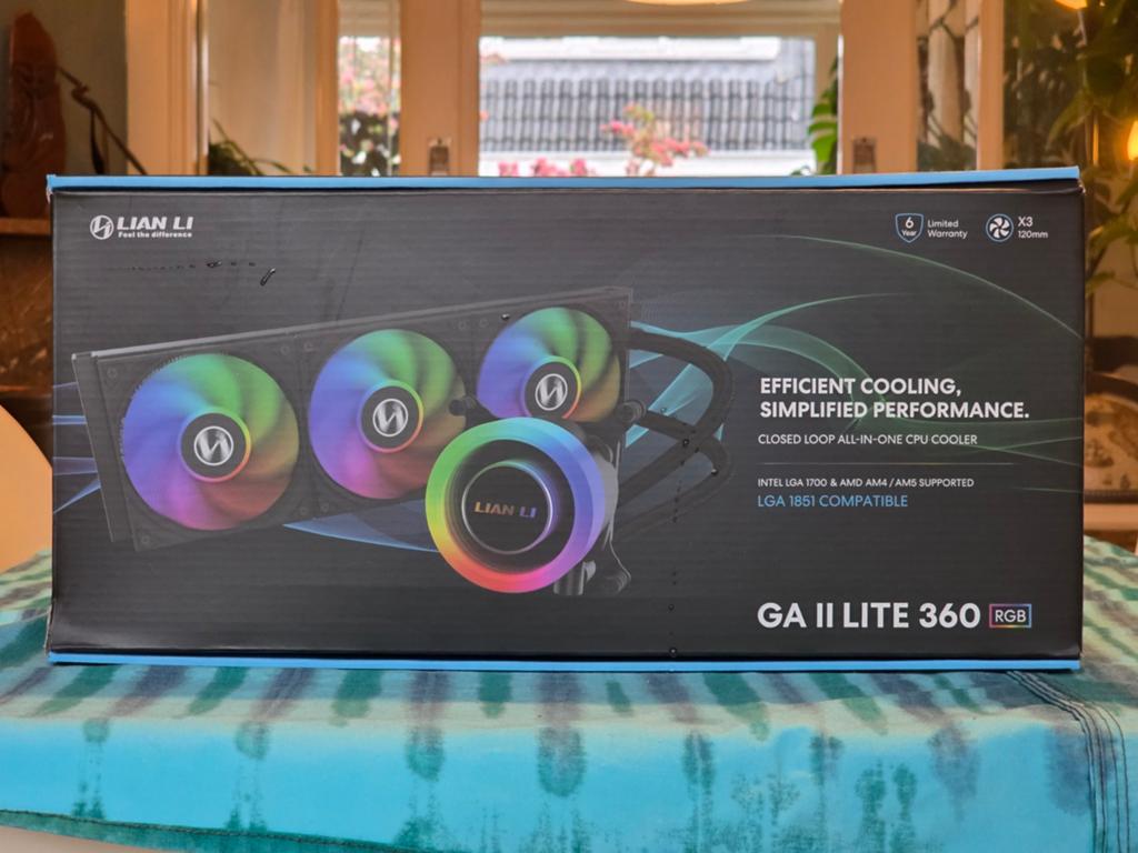 Lian Li GA II Lite 360 mm RGB AIO CPU waterkoeler (garantie), Computers en Software, Computerkoelers, Ophalen of Verzenden, Zo goed als nieuw