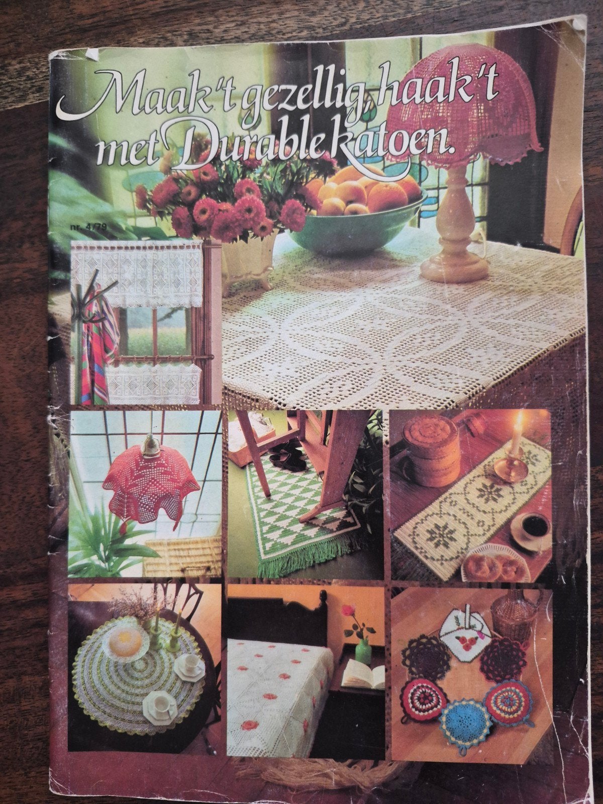 Maak 't gezellig, haak 't met Durable katoen, Ophalen of Verzenden, Zo goed als nieuw, Haken, Patroon of Boek