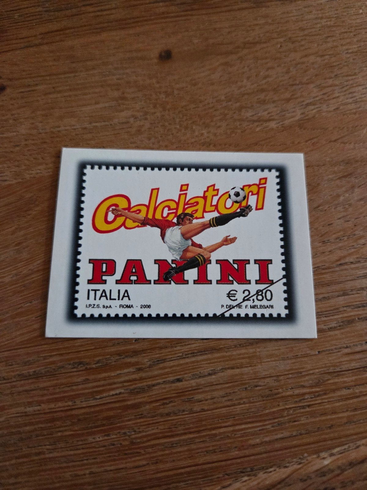 Panini WK 2006 Jubileumpostzegel, Ophalen of Verzenden, Zo goed als nieuw, Sticker