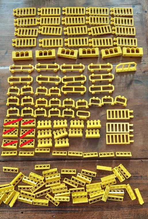 LEGO Allerlei hekjes GATE 8 kleuren, Ophalen of Verzenden, Gebruikt, Accessoire, Lego