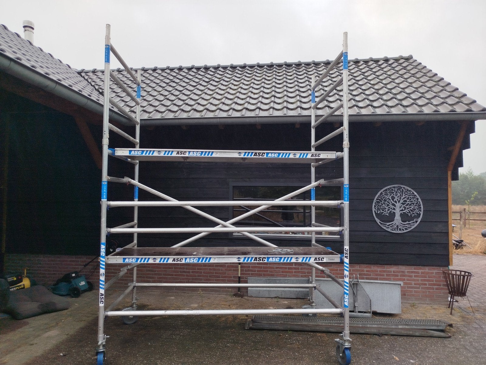 ASC Rolsteiger 135x350cm, werkhoogte 230cm, Doe-het-zelf en Verbouw, Steigers, Ophalen, Rolsteiger of Kamersteiger, 5 meter of hoger