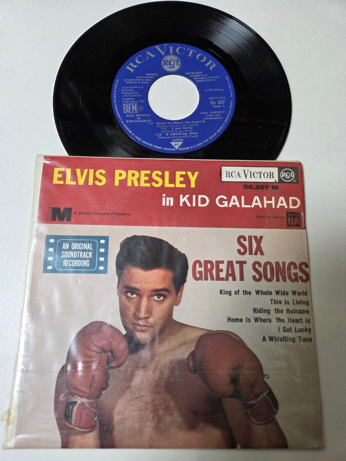 Elvis Presley - Kid Galahad - Six Great Songs EP (Vinyl), Originele persing, Ophalen of Verzenden, Gebruikt, Pop