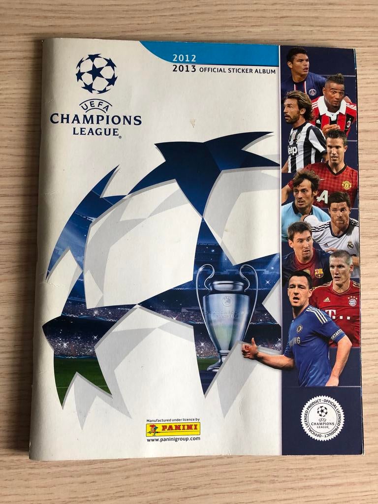 Panini UEFA Champions League 2012/2013 100% compleet, Ophalen of Verzenden, Zo goed als nieuw, Buitenlandse clubs, Boek of Tijdschrift