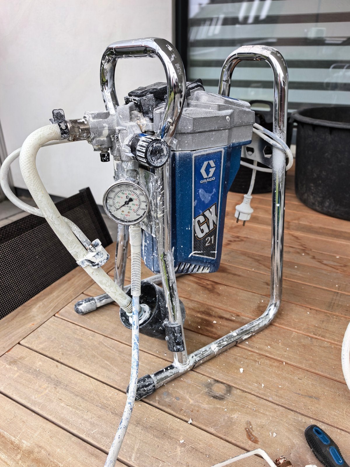 Graco GX 21 Verfspuit - nog maar 1 stuk beschikbaar, Ophalen, Gebruikt, Verfspuit of Verfpomp