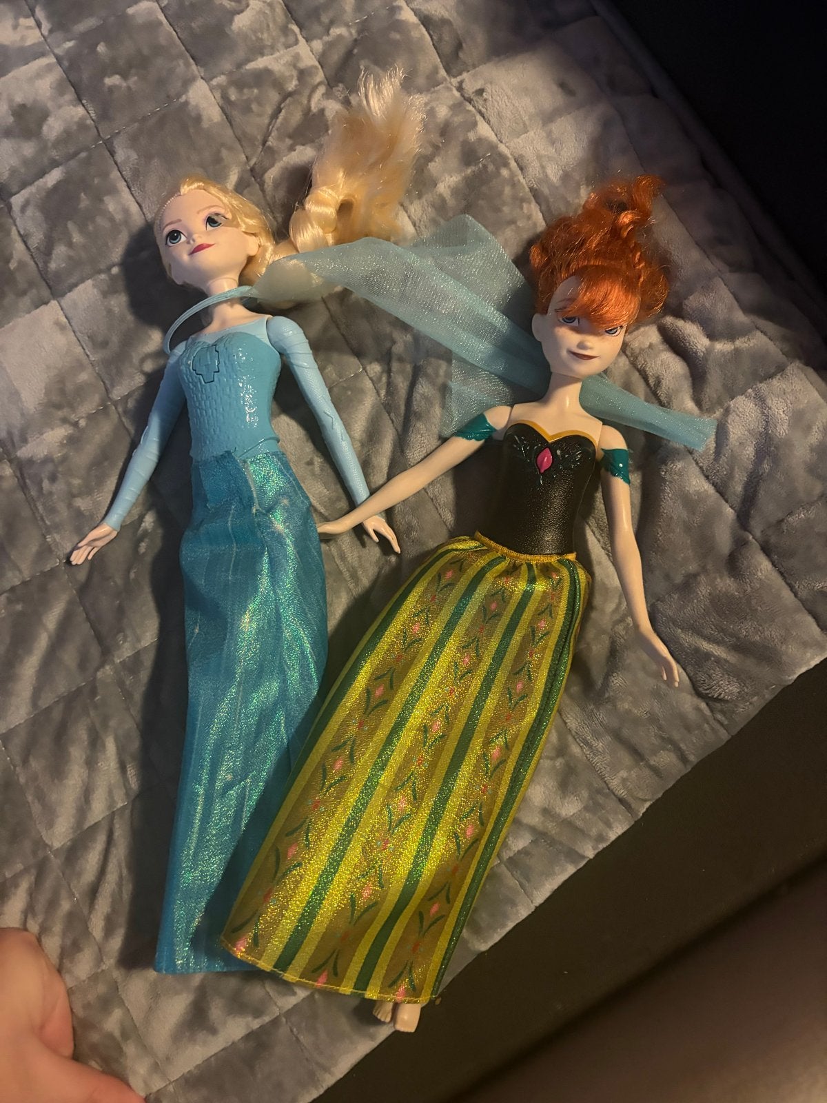 Anna & Elsa Frozen poppen - Zo goed als nieuw, Ophalen, Zo goed als nieuw, Overige typen