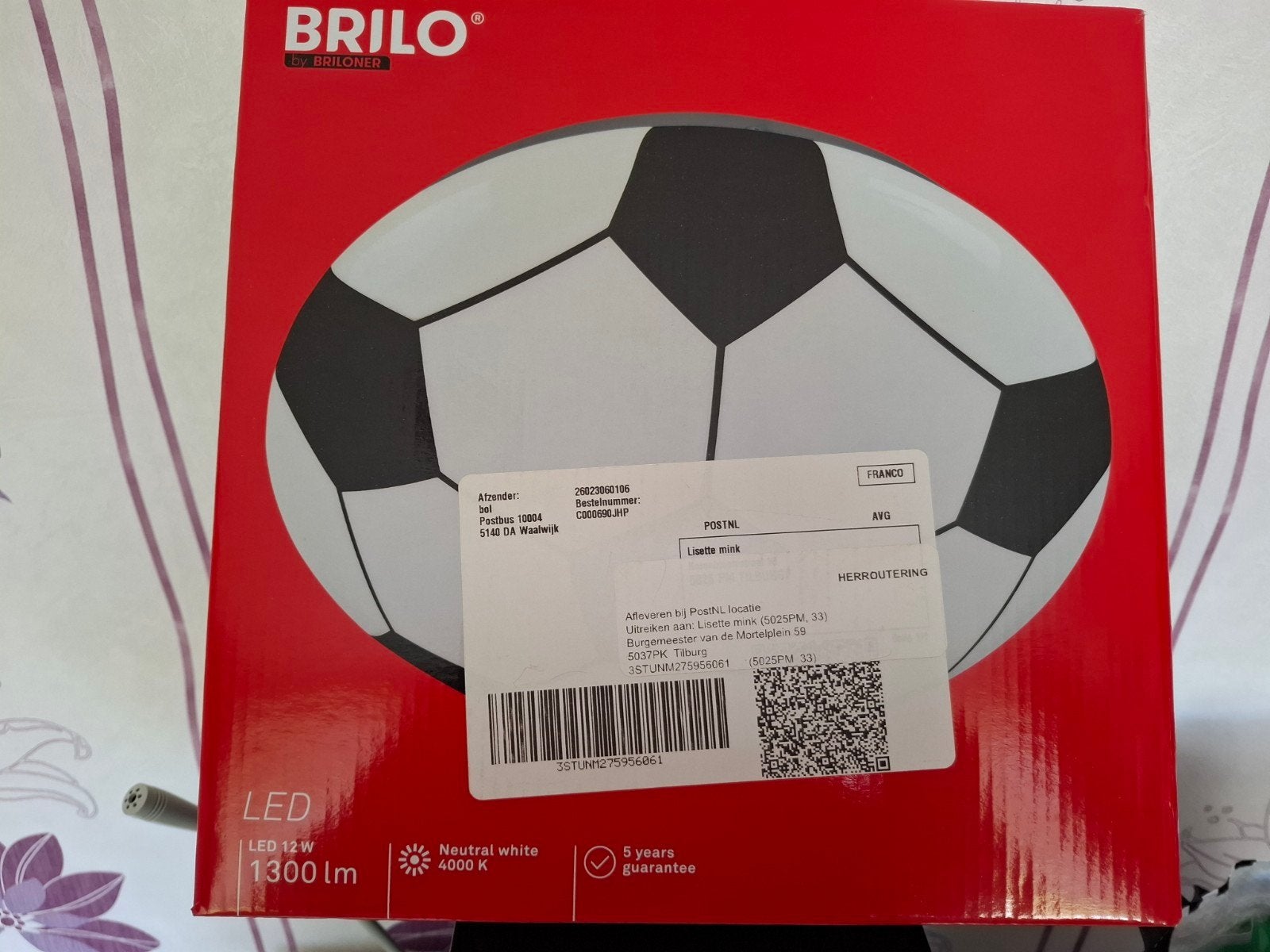 voetbal lamp, Ophalen, Nieuw