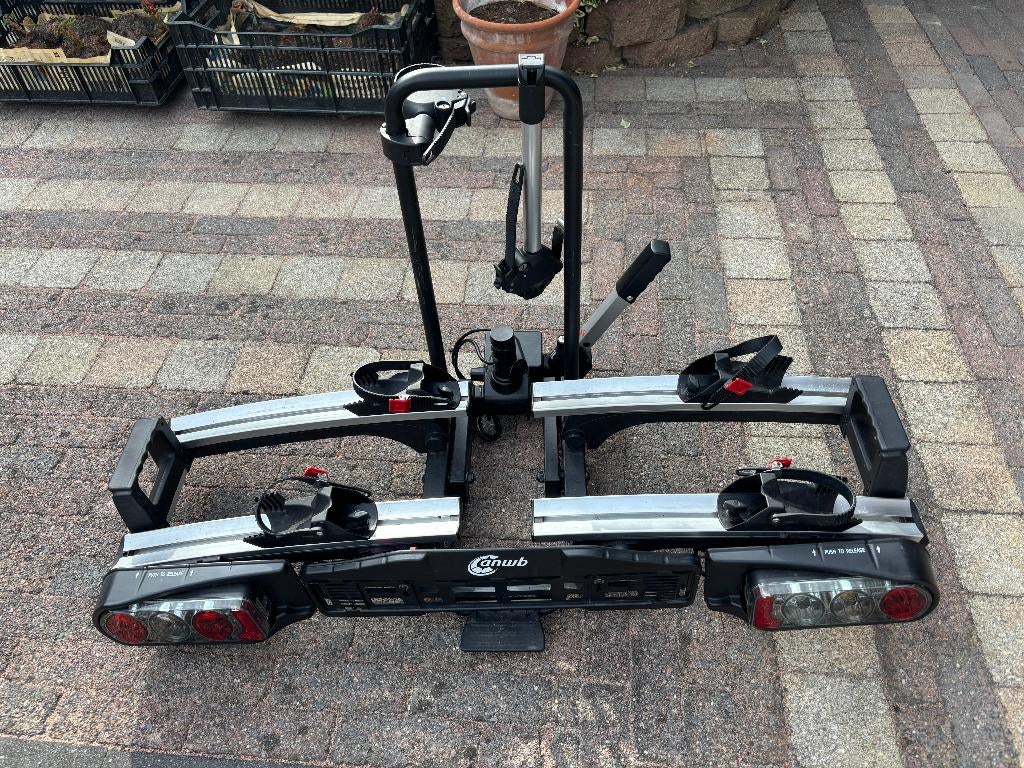 Fietsdrager, Auto diversen, Fietsendragers, Zo goed als nieuw, Trekhaakdrager, 2 fietsen, Brede banden, Elektrische fiets, Ophalen