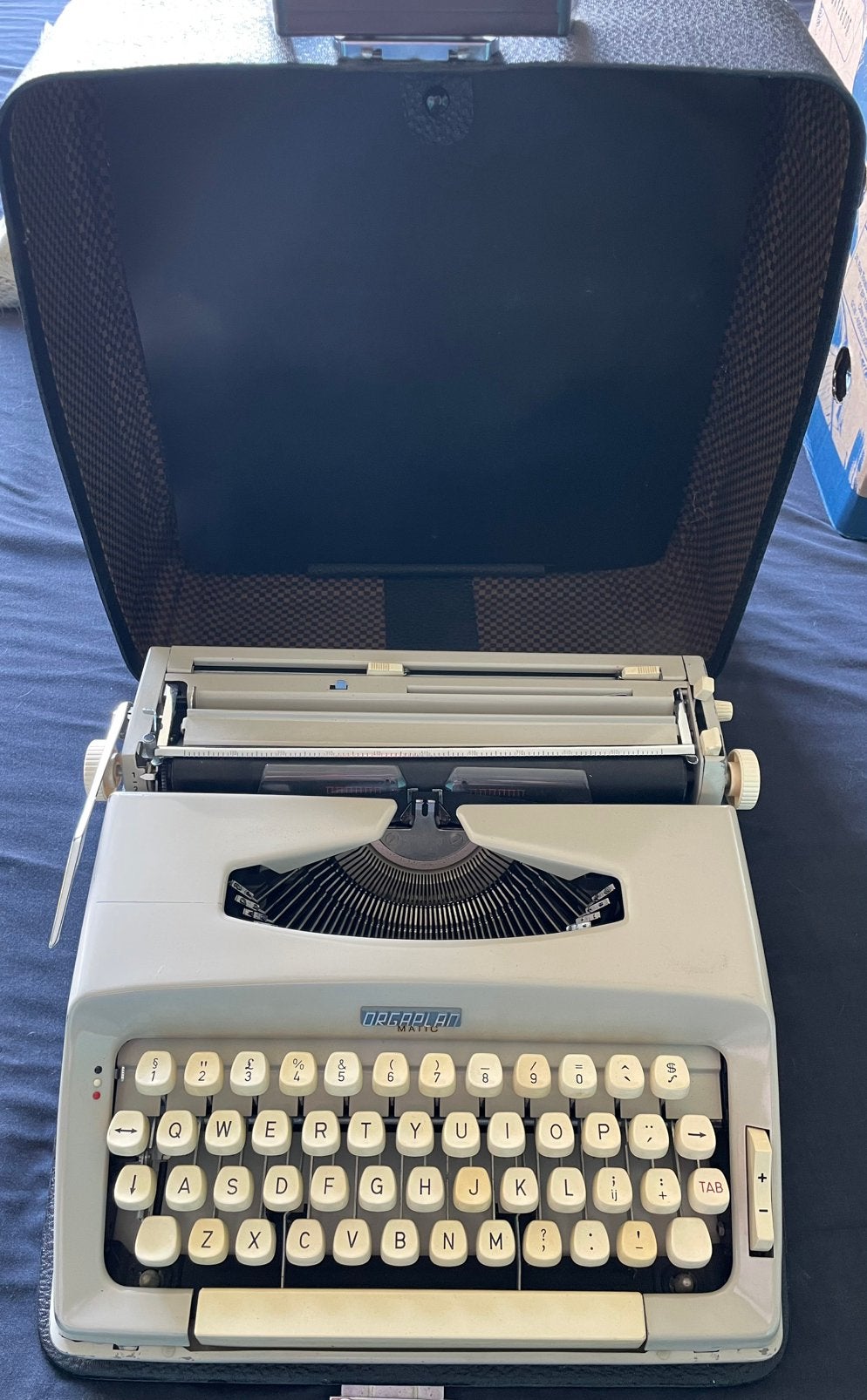 Draagbare typemachine Orgaplan, Diversen, Typemachines, Ophalen, Gebruikt