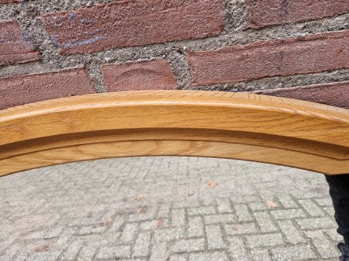 spiegel eiken massief robuust, Huis en Inrichting, Woonaccessoires | Spiegels, Ophalen of Verzenden, 'T Olde Gre-j, Info@toldegrej.nl