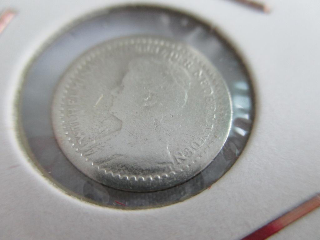 Dubbeltje 1911, Postzegels en Munten, Munten | Nederland, Zilver, Ophalen of Verzenden, 10 cent, Koningin Wilhelmina