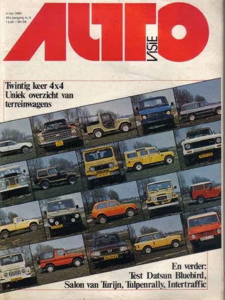 Autovisie 9 1980 : VW Iltis - Toyota Landcruiser - Daihatsu, Ophalen of Verzenden, Gelezen, Algemeen