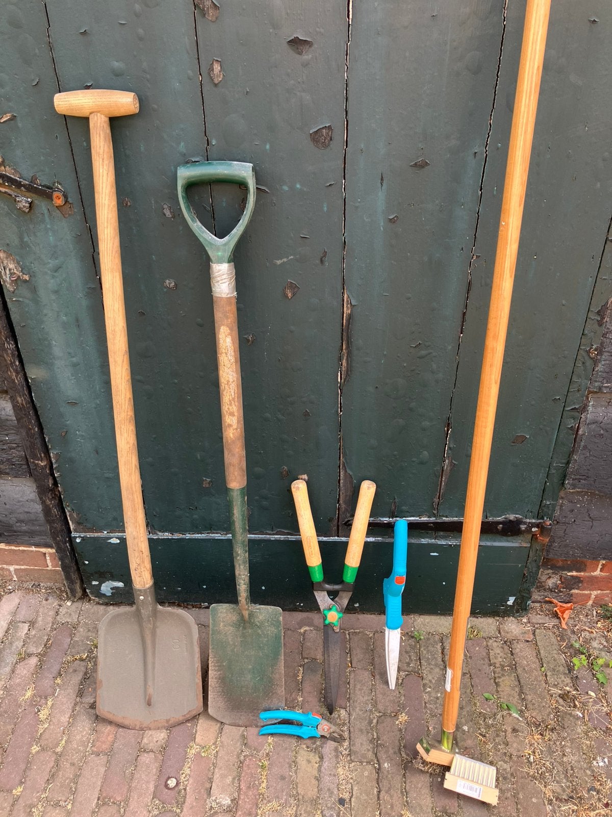 Tuingereedschap schop spade snoei heggenschaar onkruid, Tuin en Terras, Ophalen, Gebruikt