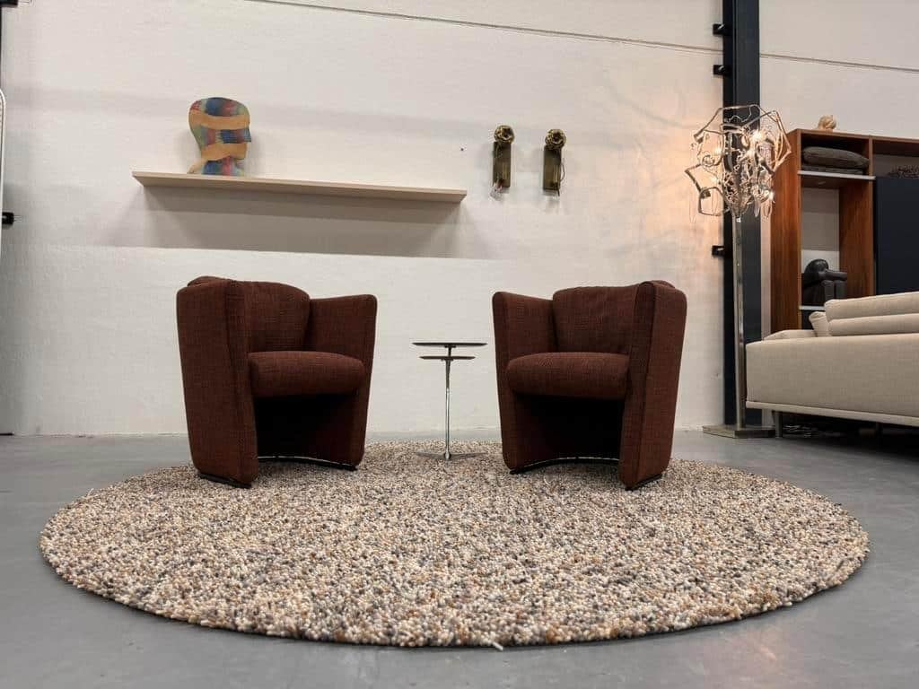 2 Nieuw Leolux Suva fauteuil migo stof Canyon, Leolux, Info@leolux.nl, Nieuw, Ophalen of Verzenden