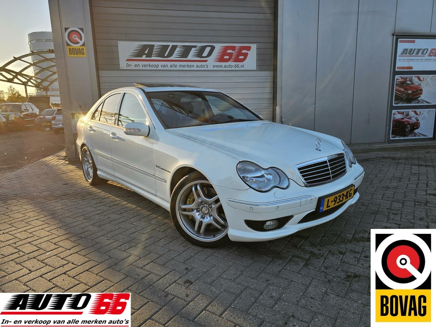Mercedes C-klasse AMG 32 V6 Kompressor Special Edition Pano, Automaat, Achterwielaandrijving, Gebruikt, Zwart