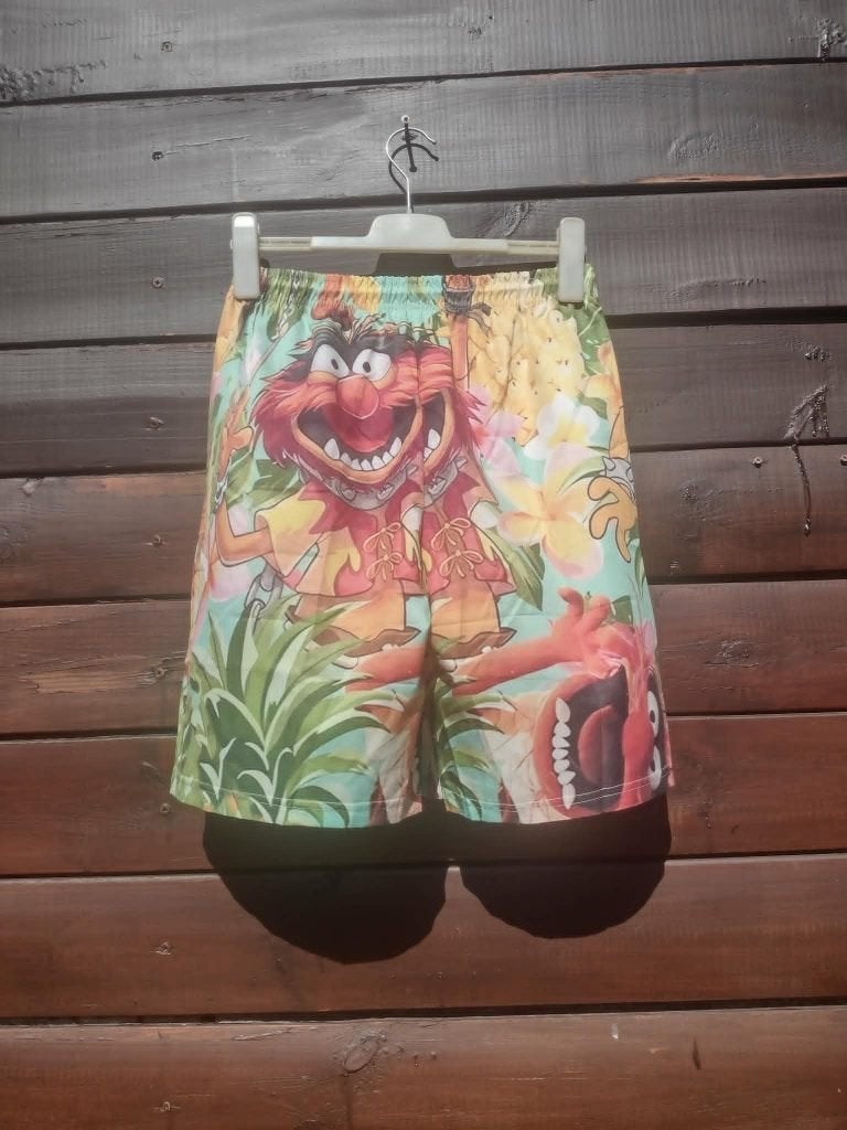 Kleurrijke Koekiemonster Zwemshort - Nieuw en Rekbaar, Verzenden, Maat 46 (S) of kleiner, Meerkleurig, Zwemshort